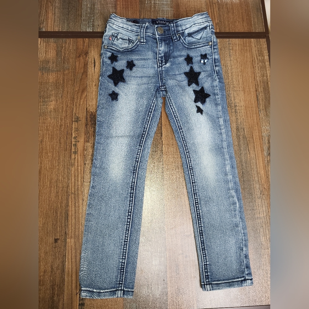 VIGOSS The Jagger Skinny  Jeans with Sequin Stars Sz 5